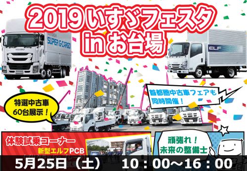 2019いすゞフェスタinお台場チラシにて駅名の改称がありました。